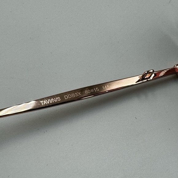 🆕 JIMMY CHOO 🧿 NWOT TAVI DDB3X Oversized Square Sunglasses Gold Copper w Chain - Picture 13 of 16